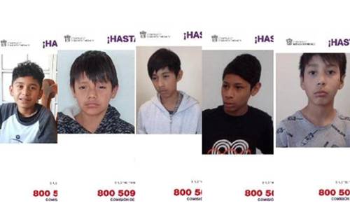 Desaparecidos cinco menores en Acolman; escaparon de un orfanato